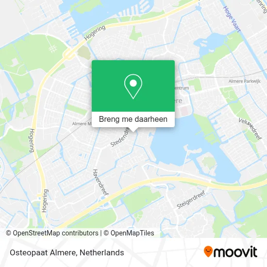 Osteopaat Almere kaart