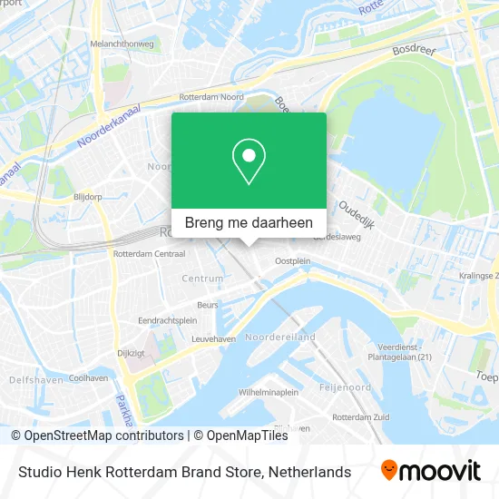Studio Henk Rotterdam Brand Store kaart
