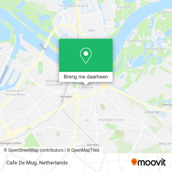 Cafe De Mug kaart