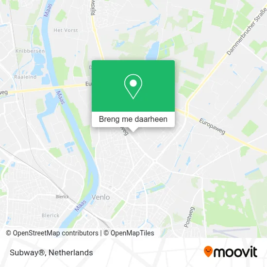 Subway® kaart