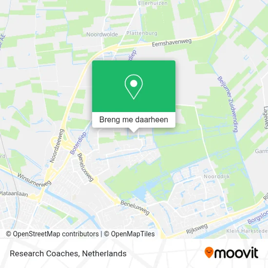 Research Coaches kaart