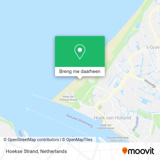 Hoekse Strand kaart