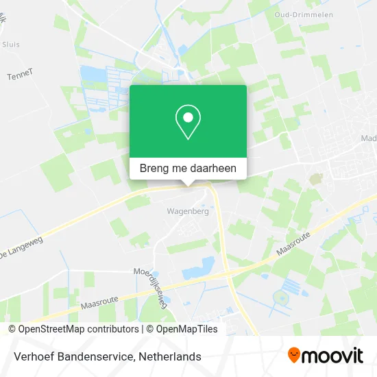 Verhoef Bandenservice kaart