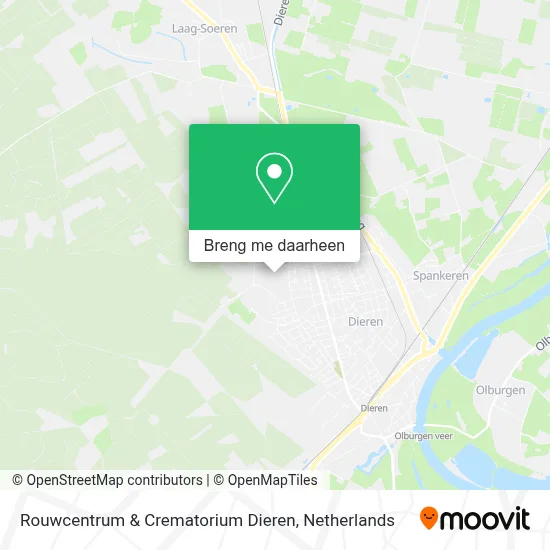 Rouwcentrum & Crematorium Dieren kaart