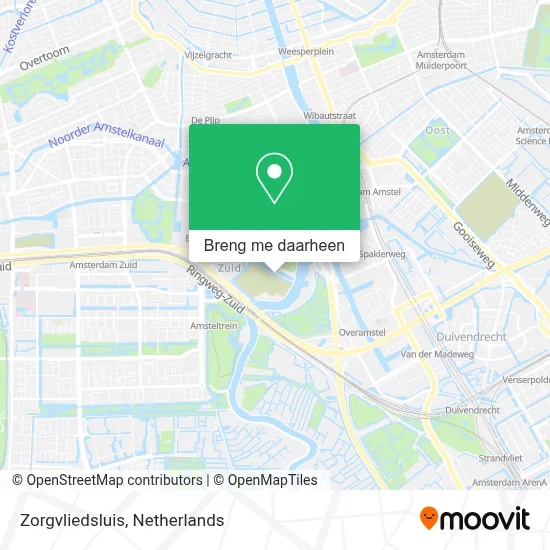Zorgvliedsluis kaart