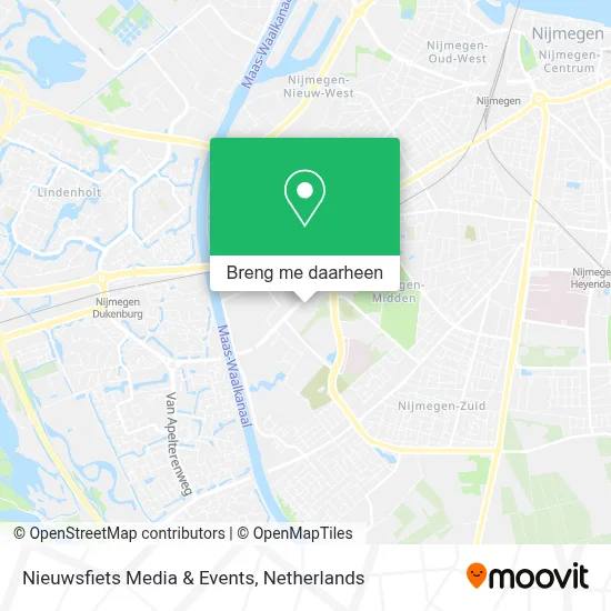 Nieuwsfiets Media & Events kaart