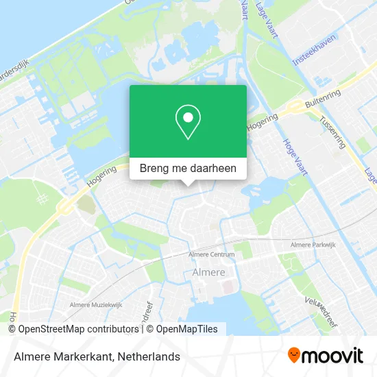 Almere Markerkant kaart