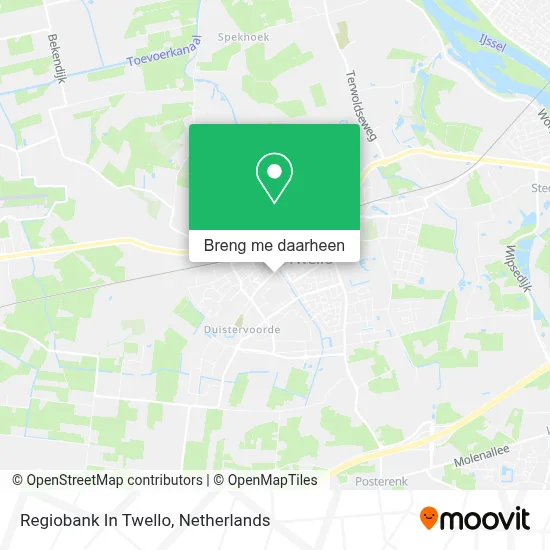 Regiobank In Twello kaart