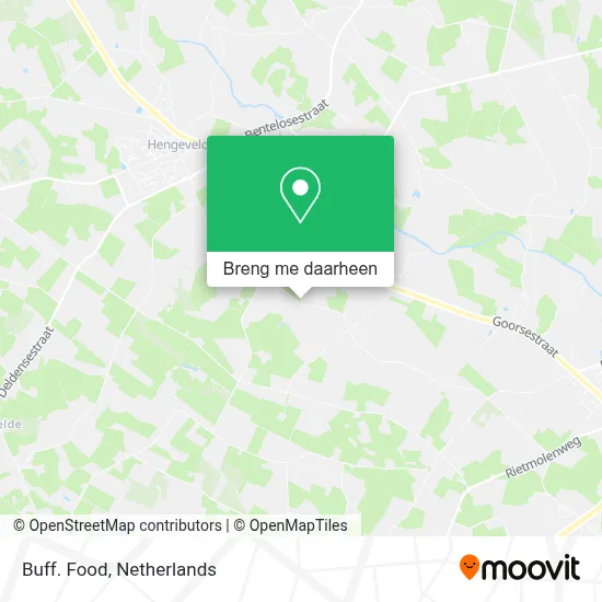 Buff. Food kaart