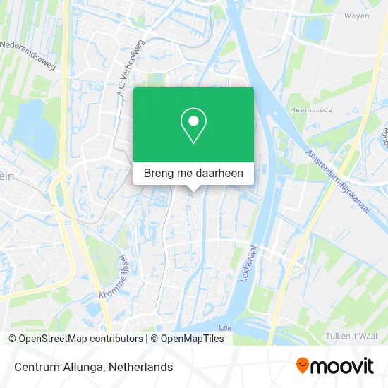Centrum Allunga kaart