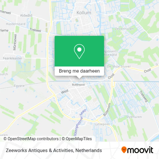 Zeeworks Antiques & Activities kaart