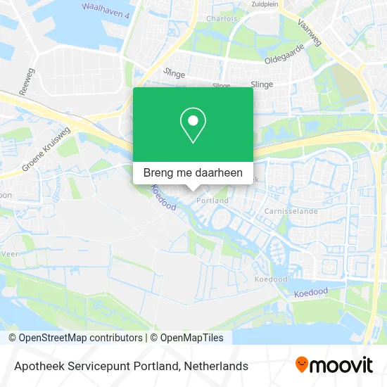Apotheek Servicepunt Portland kaart