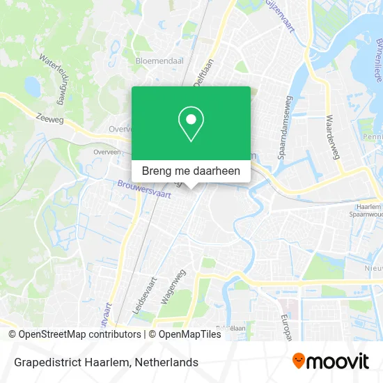 Grapedistrict Haarlem kaart