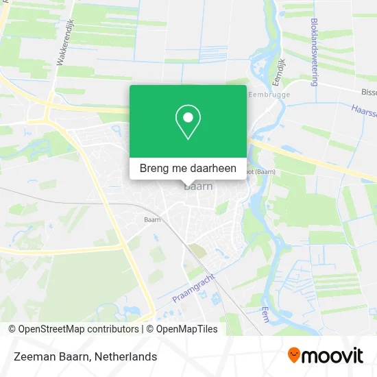 Zeeman Baarn kaart