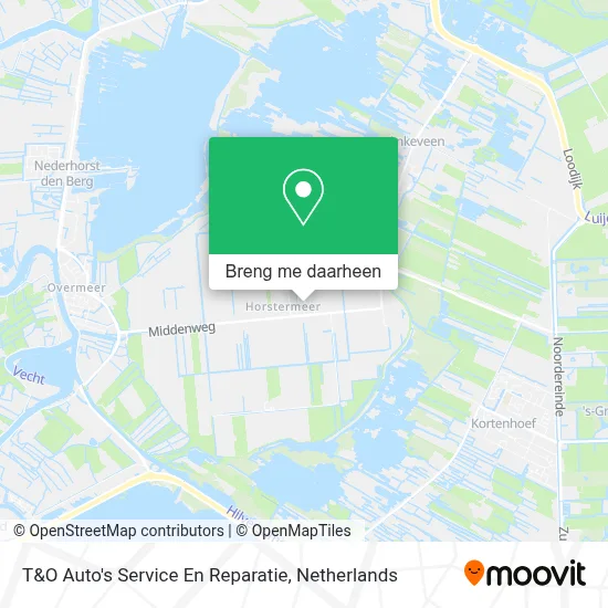 T&O Auto's Service En Reparatie kaart