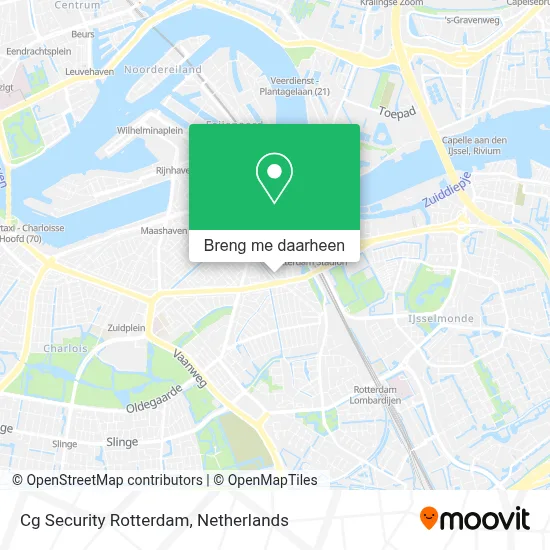 Cg Security Rotterdam kaart