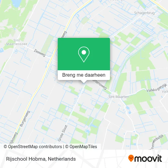 Rijschool Hobma kaart