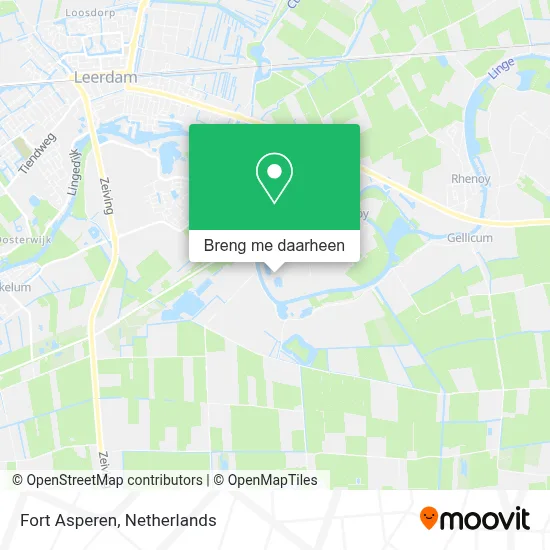 Fort Asperen kaart