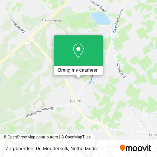 Zorgboerderij De Modderkolk kaart
