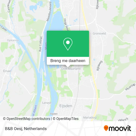 B&B Oesj kaart