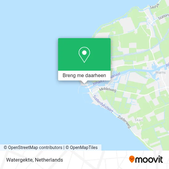Watergekte kaart