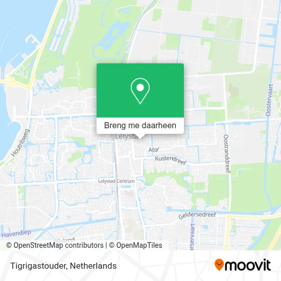Tigrigastouder kaart