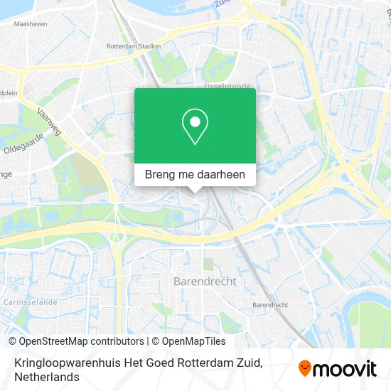 Kringloopwarenhuis Het Goed Rotterdam Zuid kaart