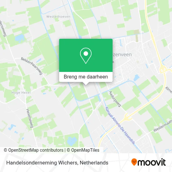 Handelsonderneming Wichers kaart
