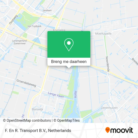 F. En R. Transport B.V. kaart