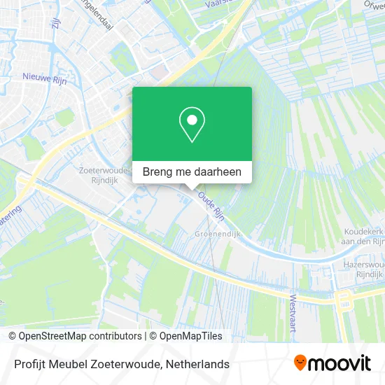 Profijt Meubel Zoeterwoude kaart