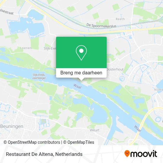 Restaurant De Altena kaart