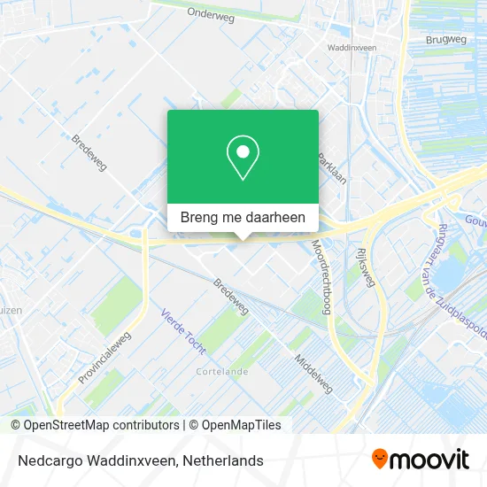 Nedcargo Waddinxveen kaart