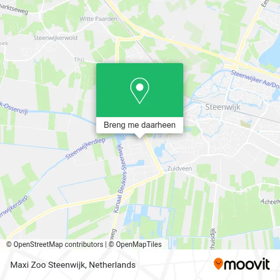 Maxi Zoo Steenwijk kaart