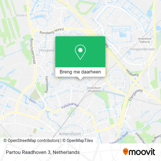 Partou Raadhoven 3 kaart