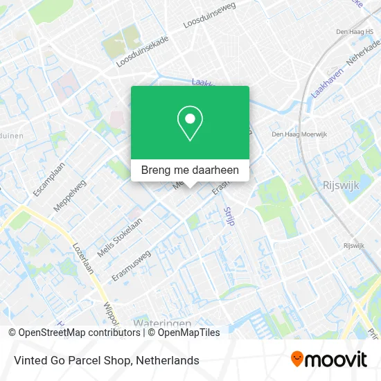 Vinted Go Parcel Shop kaart