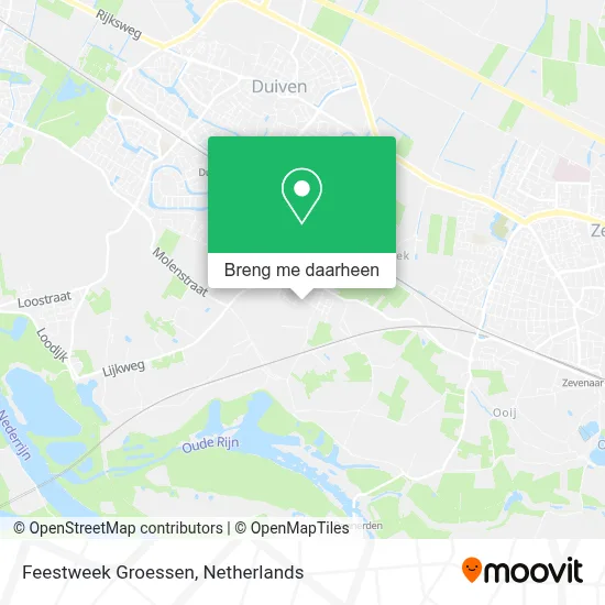 Feestweek Groessen kaart