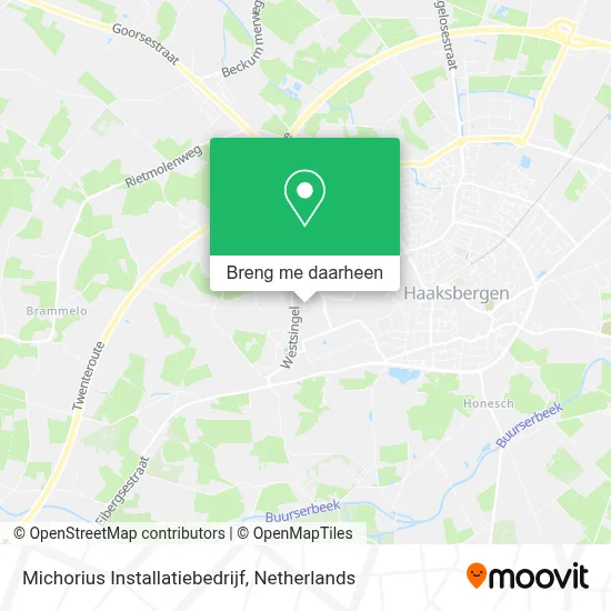 Michorius Installatiebedrijf kaart