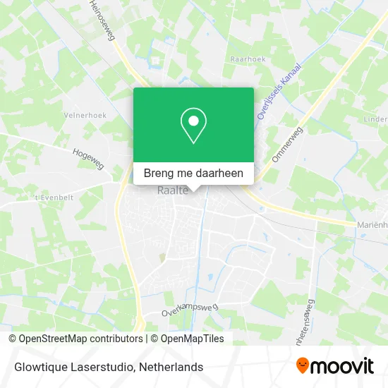 Glowtique Laserstudio kaart