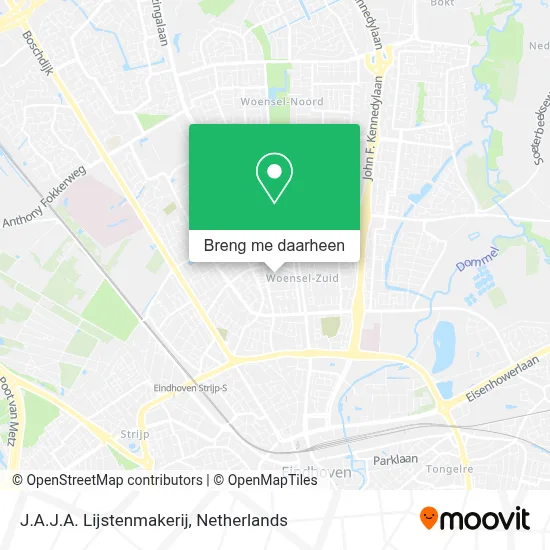 J.A.J.A. Lijstenmakerij kaart