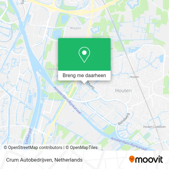 Crum Autobedrijven kaart