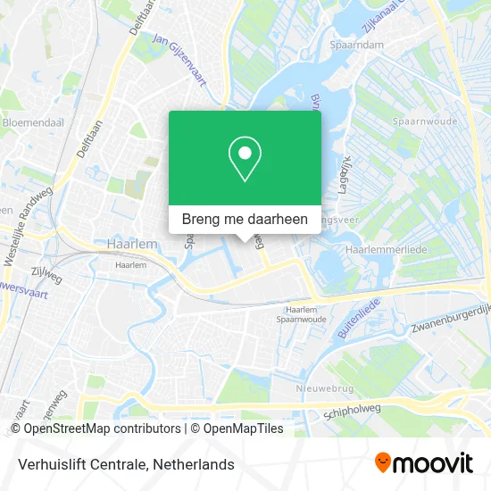 Verhuislift Centrale kaart
