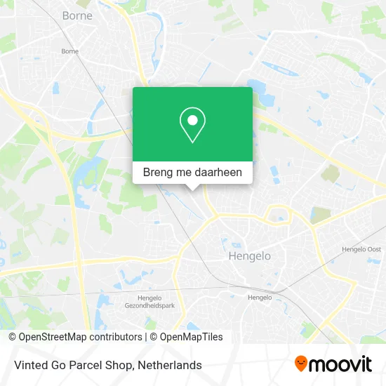 Vinted Go Parcel Shop kaart