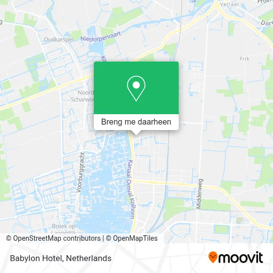 Babylon Hotel kaart