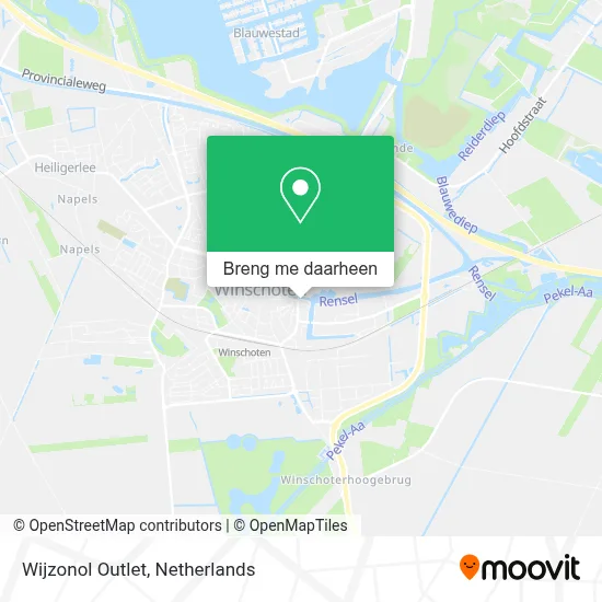 Wijzonol Outlet kaart