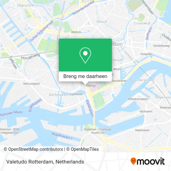 Valetudo Rotterdam kaart