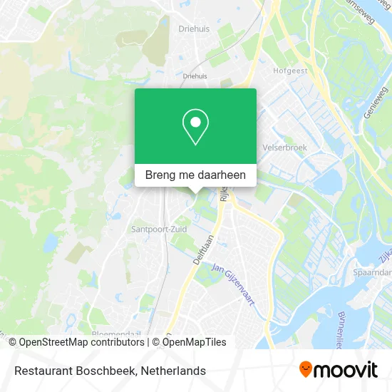 Restaurant Boschbeek kaart