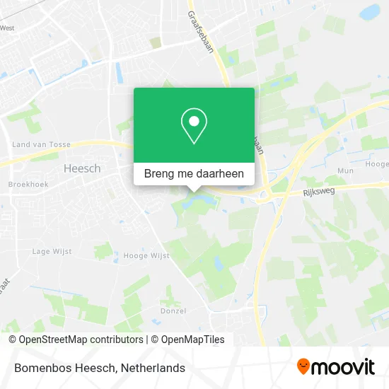Bomenbos Heesch kaart
