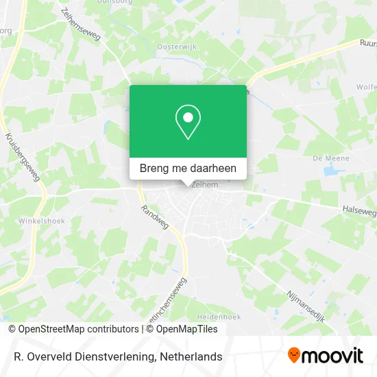 R. Overveld Dienstverlening kaart