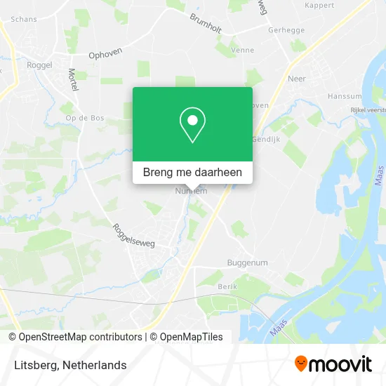 Litsberg kaart