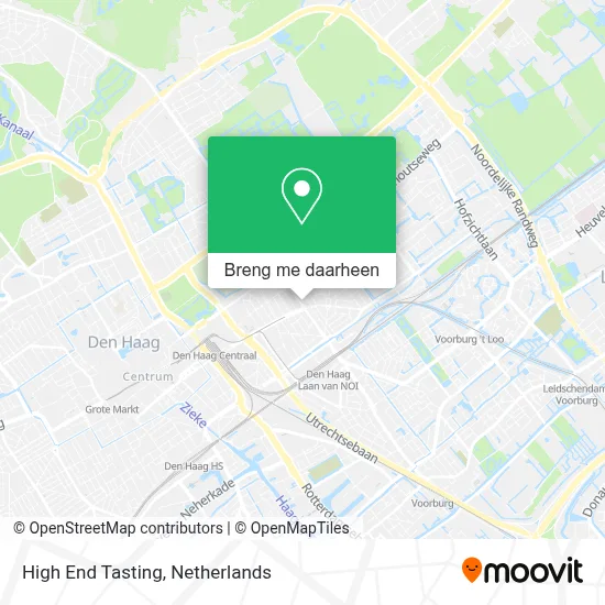 High End Tasting kaart